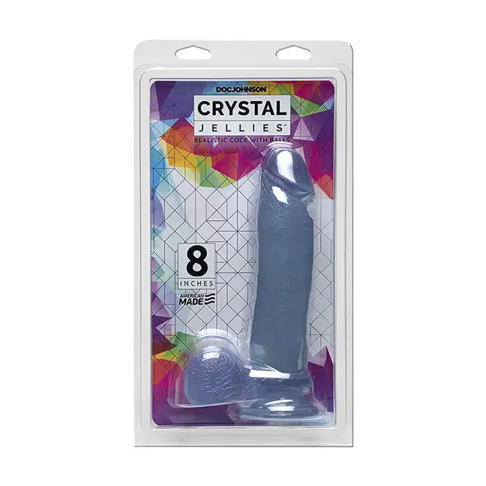 Reālistisks dildo ar sēkliniekiem un piesūcekni – 20 cm (8″)