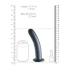 Silev silikoonist G-punkti dildo – 17 cm (7″) – Metallhall — Foto 6