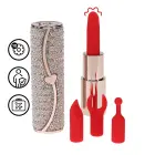 Вибратор Candy Lipstick – розовый — Фото 8