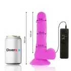 Diversia lokāls vibrējošs dildo – 20.5 cm (8.1″) – violets — Foto 2