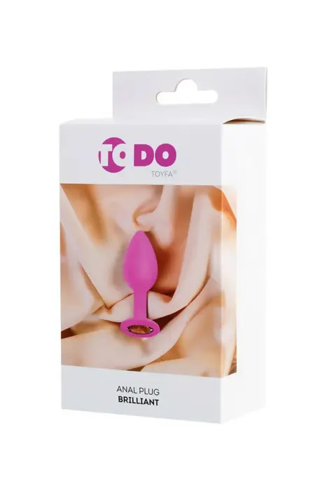 ToDo Anal Plug Brilliant – 7 cm – Rožinis Photo
