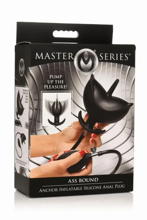 Master Series piepūšams silikona anālais spraudnis