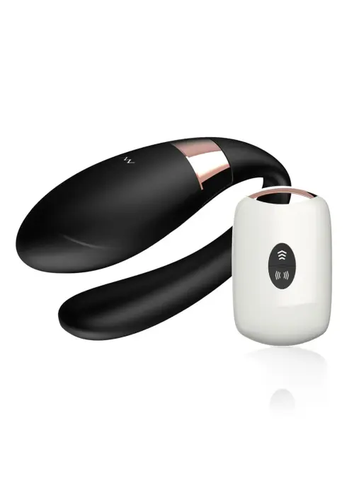 V-Vibe клиторальный и G-точечный стимулятор – перезаряжаемый, с пультом ДУ – черный