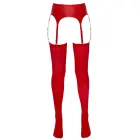 Cottelli Lingerie – wetlook suspender belt with stockings – red – S/M — Photo 8