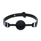 Florence Collection Silicone Ball Gag – Blue — Photo 1
