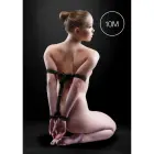 Japāņu BDSM virve – 10 m – melna — Foto 2