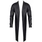 RMSergio001 Wetlook mētelis – melns – XL — Foto 5
