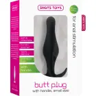 Sinner Gear Anal Plug with Ergonomic Handle – 11.7 cm (4.6″) – Black — Photo 2