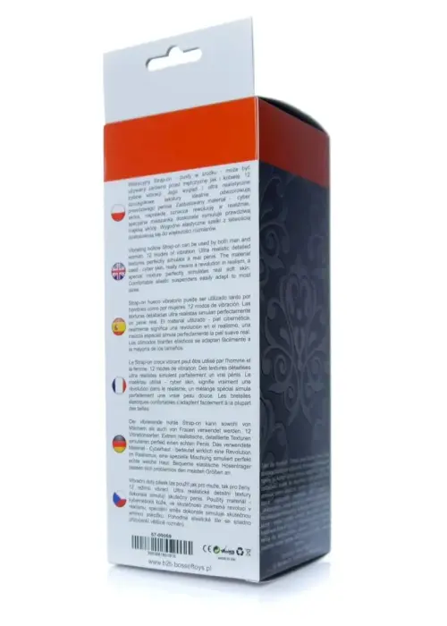 Proteza-Vibrating Hollow Strap-on - Cyber Skin Foto 9