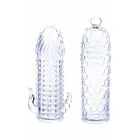 NMC 2 Seductive Tickler Sleeves Set – clear TPE flexible sleeves – 14 cm / 13 cm — Photo 2
