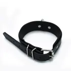 Black Leather Collar with Big O-Ring — Photo 4