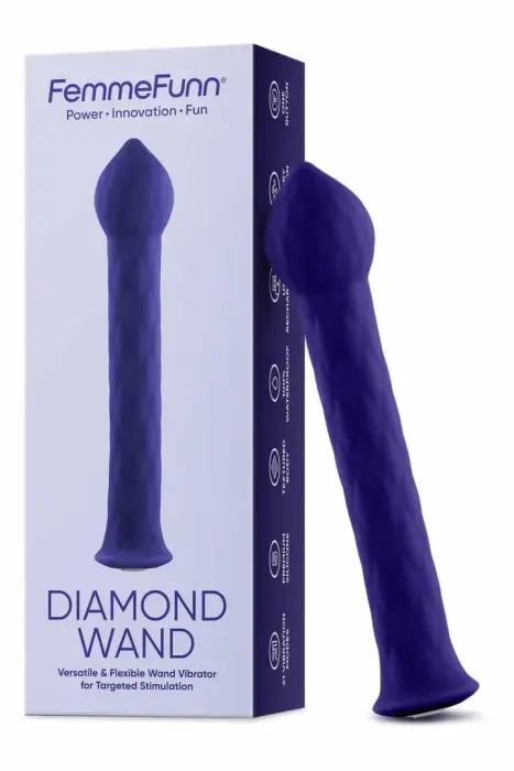 FemmeFunn Diamond Wand вибратор – 17 см (6.7″) – фиолетовый