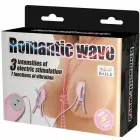 Baile Romantic Wave – adjustable vibrating nipple clamps with electro-stimulation – black — Photo 7