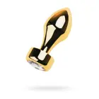 Zelta lodes formas dildo – 7 cm (2.75″) – Caurspīdīgs Foto 1