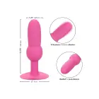 Vibruojantis analinis zondas su karoliukais – 18 cm (7.1″) – Rožinis — Nuotrauka 4