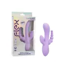 Elastīgs Triple Rumbler vibrators – 18 cm (7″) – violets Foto 9