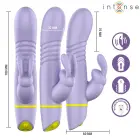 INTENSE Helen Rabbit System vibrators ar kustību – 18 cm (7″) – rozā — Foto 4