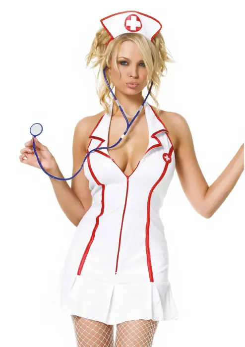 Head Nurse costume – white – XL