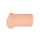 RENIA Vagīnas masturbators ar vibrāciju – 15 cm – miesas krāsa Foto 1