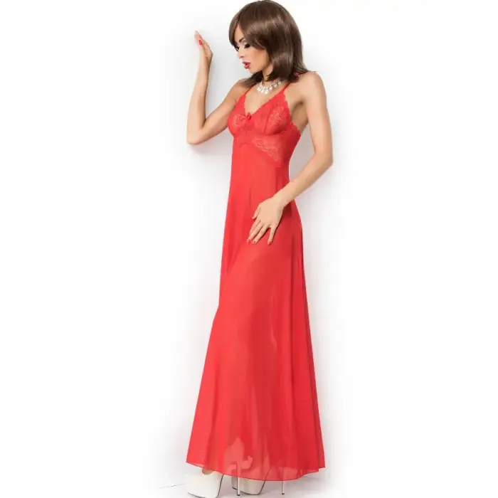 Chilirose CR 3883 elegants garš sarkans babydoll naktskrekls – L/XL