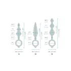 B-Vibe ar bumbiņām anālais spraudņu komplekts – Daudzkrāsains Foto 17