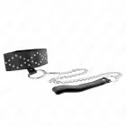 KINK Collar & Leash Set Model 3 Adjustable 36-43 cm Silver Studs Black — Photo 4