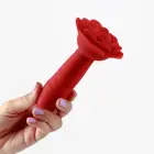 Romeo Thrusting Anal Rose Plug with Remote Control – 14.2 cm – Red — Photo 7