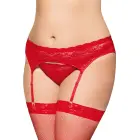 Sukahoidja komplekt sukkade ja stringidega – punane – 3 XL — Foto 2