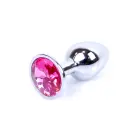 Plug-Jewellery Silver anālais spraudnis – 7 cm (2.8″) – Rozā — Foto 6