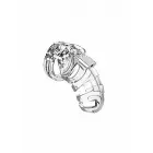Model 02 – клетка целомудрия – 8.9 cm (3.5″) – прозрачный — Фото 1