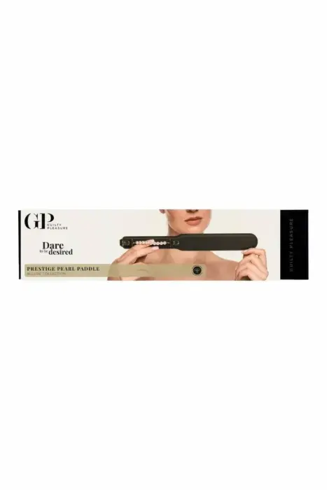 Guilty Pleasure Prestige Pearl Paddle – vegan leather paddle with pearl accents – black
