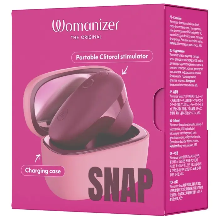 Womanizer Snap – компактный вакуумно-волновой стимулятор – ягодный