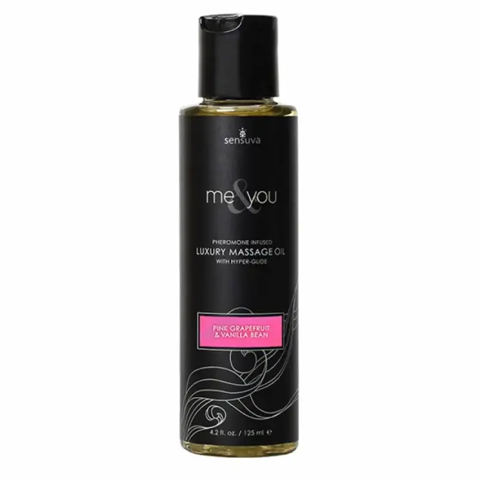 Sensuva Me & You masāžas eļļa – rozā greipfrūts un vaniļa – 125 ml