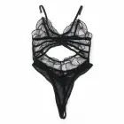 SUBBLIME permatomas nėrinių bodis – juodas – L/XL — Nuotrauka 6