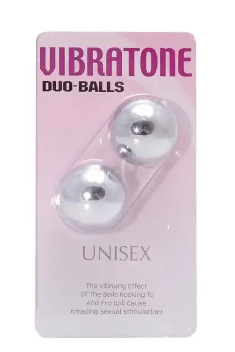 VIBRATONE Duo вибрирующие шарики Кегеля – серебряные