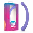 Good Vibes Only Jane dvigubas vibratorius – 21.5 cm (8.5″) – violetinis — Nuotrauka 1