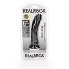Izliekts reālistisks dildo ar piesūcekni – 15.5 cm (6″) – Melns Foto 1