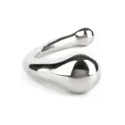 The Curvy G-spot Double Ended Dildo – 18 cm – Silver — Photo 6