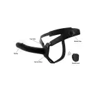 INFERNO Hollow Vibrating Strap-On Dildo – 18 cm – Black — Photo 11
