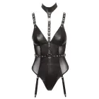 Leder кожаное боди – чёрное – XL Фото num