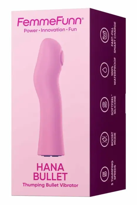 HANA Thumping вибропуля – 12.7 см (5″) – розовый
