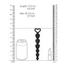 Silicone Anal Beads – 17.5 cm – Black Photo