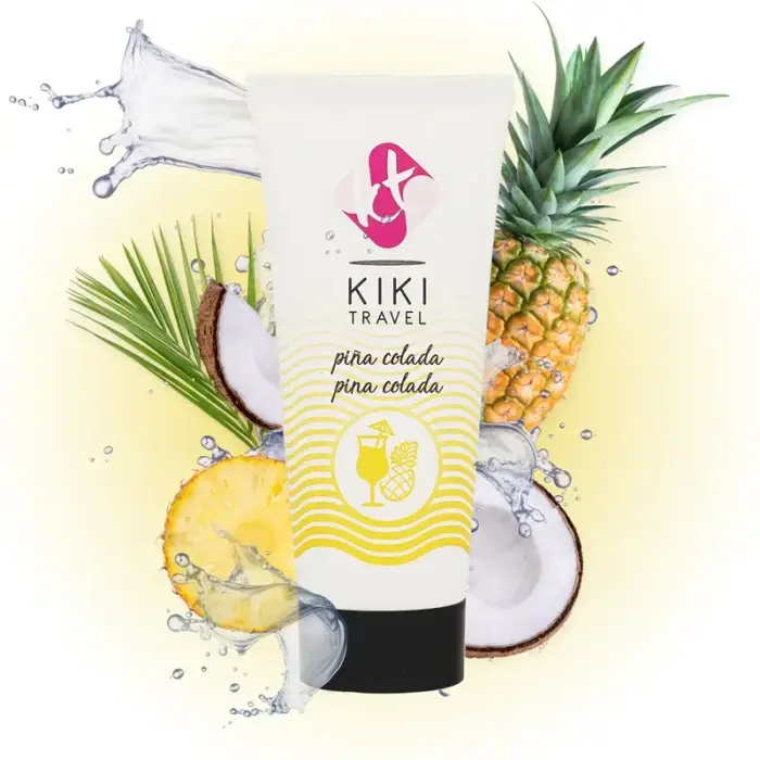 Kiki Travel veganiškas vandens pagrindo lubrikantas – pina colada – 50 ml