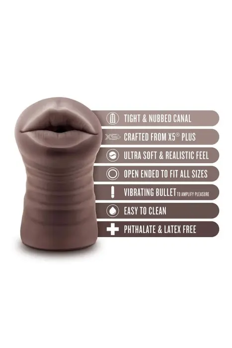 ENLUST Krystal вибрирующий мастурбатор – 12.7 cm (5″) – коричневый