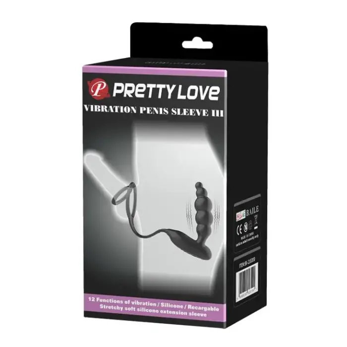 PRETTY LOVE - Вибрирующая насадка на пенис III