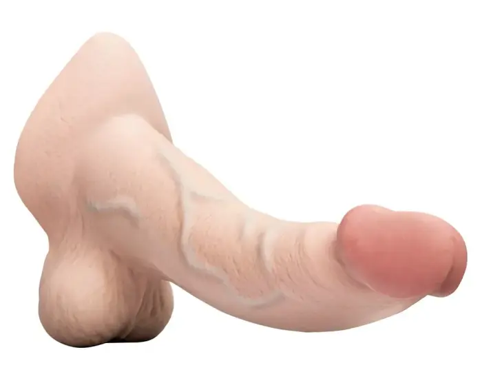 b-Vibe Slipskin išlenktas dildo – 22.3 cm (9″) – Realistiškas Photo
