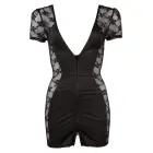 Permatoma nėrinių suknelė su dvipusiu užtrauktuku – juoda – XL Photo