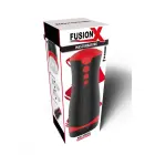 FUSION X Deep Squeeze Vibrating Masturbator – 26 cm – Black — Photo 2