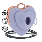 Вибратор в форме сердца Luvie AirTap – фиолетовый — Фото 8