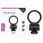 Power Clit Silicone Cockring – Black — Photo 1